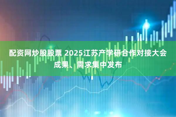 配资网炒股股票 2025江苏产学研合作对接大会成果、需求集中发布